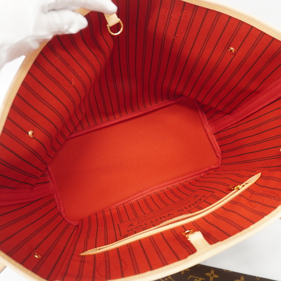 Auth Louis Vuitton Monogram Neverfull MM M41177 Women's Tote Bag Cerise - Picture 4 of 7